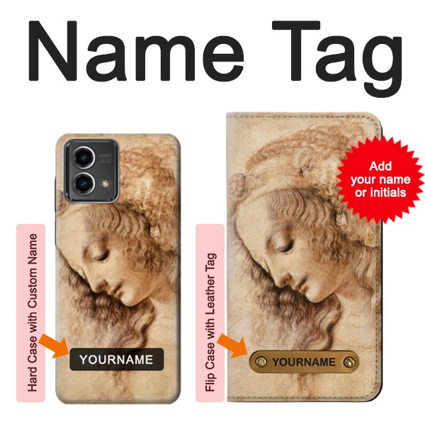 S1045 Leonardo da Vinci Woman's Head Case For Motorola Moto G Stylus 5G (2023)